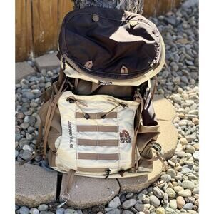 Granite Gear Leopard‎ V.C. 46 L Backpack Oatmeal Brown Tan Cordura Fabric Hiking